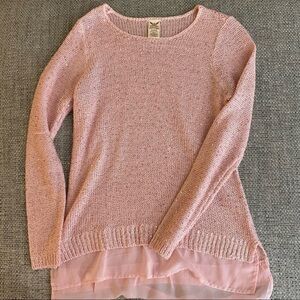 *4 for $25*  Faded Glory Pink Glitter Sweater